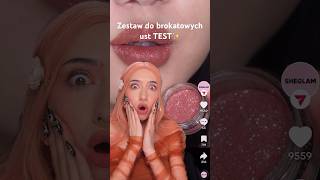 Hit czy kit Nosilibyście brokatowe usta ✨👄 test kosmetyki makijaż shorts [upl. by Adnocahs]