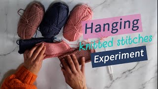 Hanging Stitches for Ribbing  Explained Using LK150 [upl. by Langer869]