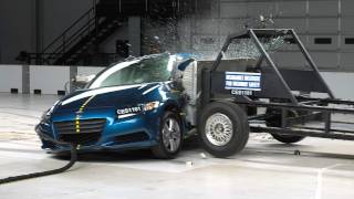 2011 Honda CRZ side IIHS crash test [upl. by Ahsinhoj]