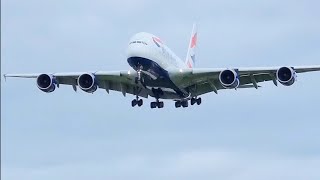 PLANESPOTTING AT LONDON HEATHROW AIRPORT  RW27L  Arrivals from Myrtle Avenue [upl. by Kirsten]