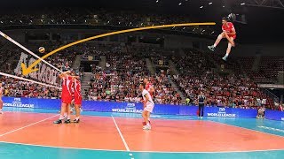 The Most Powerful Volleyball Serves HD [upl. by Mastat]