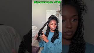 HALF UP HALF DOWN with Clip Ins  Protective Install on Natural Hair [upl. by Nett815]