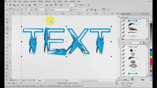 Corel Draw X5 Artistic Media Tutorial [upl. by Alyk]