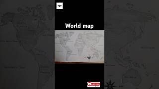 World map drawing  Easy map drawing [upl. by Jesus]