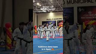 The kukkiwon tkd demo team first overseas tour in 2024 kukkiwon spain bts dynamite [upl. by Nessie196]