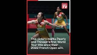 PearlyThinaah crush world No 3 to win HK Open title [upl. by Kirby]