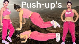 LADKIYON KE PUSHUPS LAGANE KA SAHI TARIKA  SAGGY BREAST KO SHAPE MEI LANE KI EXERCISE  GOLO MOREA [upl. by Derfla]