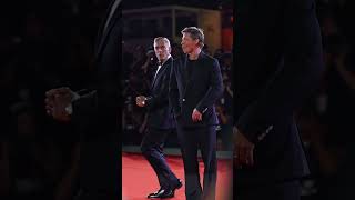 Brad Pitt and George Clooney’s bromance alive and well at the Venice Film Festival shorts [upl. by Thetisa]