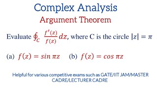 Argument Theorem  Complex Integration  Complex Analysis [upl. by Ellennahs]