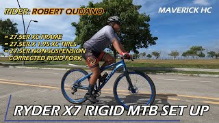 275 RYDER X7 Rigid MTB ni Robert Quijano [upl. by Esorbma]