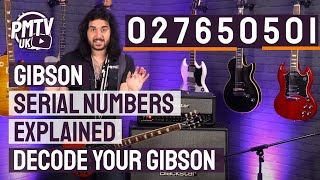 Gibson Serial Numbers Explained  How To Decode A Gibson Serial Number With Examples [upl. by Barbur]