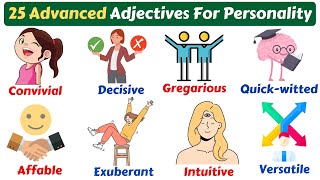 25 Advanced Adjectives To Describe Positive Personality  Advanced English Vocabulary [upl. by Enyalahs]