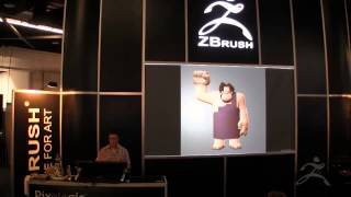 ZBrush at SIGGRAPH 2013Walt Disney Animation Studios Part 1 [upl. by Eckel]