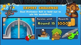 Bloons TD Battles Professor Evil Challenge in BTD Battles [upl. by Haskins609]