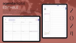 Cómo diseñar tu agenda digital 2024 para Ipad y Android [upl. by Lyreb]