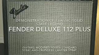 Fender Deluxe 112 plus modified Squier Standard strat and Cruiser by Crafter Strat [upl. by Tnemelc]