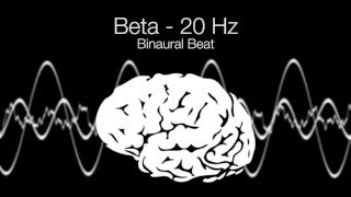 Intense Alertness Beta Binaural Beat  20Hz 1h Pure [upl. by Awram]