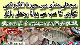 Karachis Biggest Fish Market  Moosa Colony Fish Market Karachi  Old fish market in pakistan [upl. by Launce453]