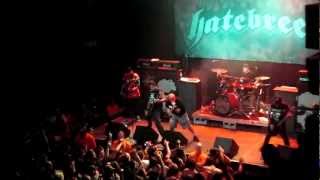 HATEBREED STOP SHOW EARLY SECURITY GUARDS ATTACKED BY CROWD 92112 DENVER CO [upl. by Ralyks642]