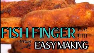 How to make crunchy FISH FINGER  Evening Snacks  Home made Easy Cooking [upl. by Sheffield308]