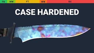 Classic Knife Case Hardened  Skin Float And Wear Preview [upl. by Nomzaj689]