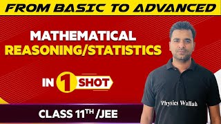 Mathematical Reasoning Statistics in One Shot  JEEClass 11th Boards  Victory Batch [upl. by Paris]