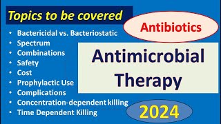 Antimicrobial TherapyAntibiotics II [upl. by Teodorico]