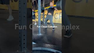 Fun clean complex  powercleans hangcleans olylifting crossfit powerlifting [upl. by Hessney764]