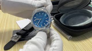 Unboxing Video Cronos 39mm Skyline PT5000 Automatic Men Watch L6028Blue dial [upl. by Hendry]