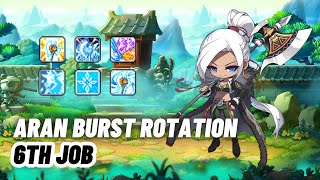 The Practical Guide to Aran 6th Job Burst Rotation  New Age [upl. by Nahtanhoj]