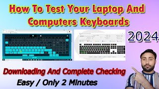 How to check keyboard of laptop and PC  How to download keyboard tester [upl. by Faucher]