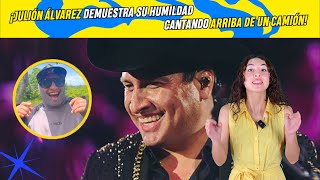 Julión Álvarez demuestra su humildad cantando arriba de un camión 🤩🚜🎶 [upl. by Adnarom]