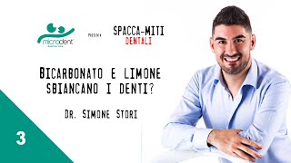 Bicarbonato e limone sbiancano i denti  Spaccamiti Dentali  313 [upl. by Amanda]