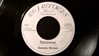 Dennis Brown  Trodding  R amp J 7quot w Version Swing Easy Riddim [upl. by Arrik]