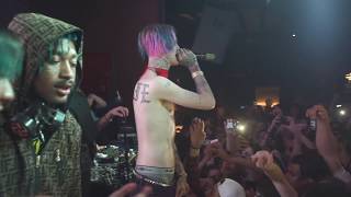 lil peep x lil tracy white wine  white tee live in san francisco peep show tour [upl. by Filmer966]