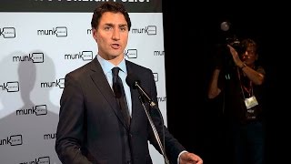 Trudeau postMunk debate scrum [upl. by Daile]