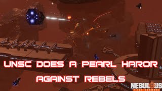 UNSC Ships Do a Pearl Harbor Against Rebels  Halo TTRPG Campaign  Nebulous Fleet Command Gameplay [upl. by Halac]