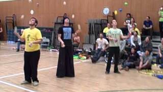 5 Ball Endurance at the 2011 Damento Juggling Festival [upl. by Ynogoham]