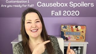 Causebox Spoilers Fall 2020  Spoiler For Customization 1 [upl. by Rimma]