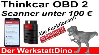 thinkcar OBD Dongle  ALLE Funktionen OBD2 Scanner bluetooth [upl. by Kcub31]