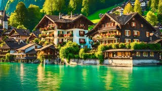 Interlaken  Beautiful Town In Switzerland 🇨🇭 Peaceful Walk In A Swiss TOWN [upl. by Sone]