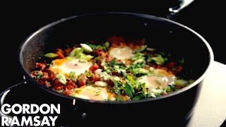 North African Poached Eggs  Gordon Ramsay [upl. by Akitnahs]