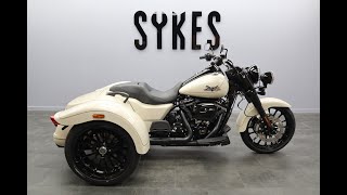 2023 HarleyDavidson FLRT Freewheeler Trike in White Sand Pearl [upl. by Bard]