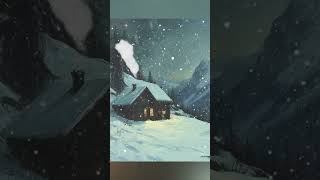 Heavy Winter Storm At Mountain Cabin sleep sleepsounds asmr [upl. by Sargent]