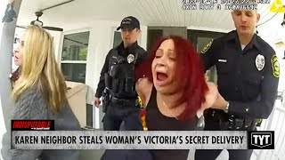 WATCH Karen BUSTED For Stealing Neighbors Victorias Secret Delivery Throws Hissy Fit [upl. by Saum]