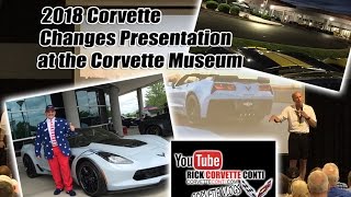 2018 CORVETTE CHANGES PRESENTATION BY GM [upl. by Nohj966]