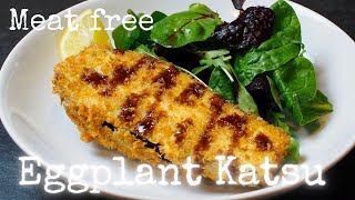 Vegan Japanese Eggplant  Aubergine Katsu recipe by kurumicooks tasty Japanese cooking [upl. by Valiant128]