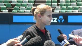 Jelena Dokic and Peter Luczak on receiving AO 2011 wildcards [upl. by Colline]