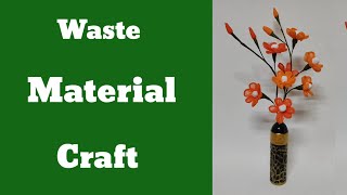 Home decor ideas with waste material crafts❤️ Best out of waste  Handmade Craft artcrafts8483 [upl. by Eki]