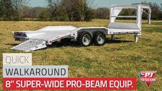 8quot ProBeam SuperWide Equipment Hauler H6 Quick Walkaround [upl. by Rramo630]